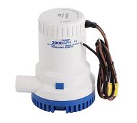 Bomba de Agua Sumergible 12V 2000GPH para Barco, Motobomba Achique con Motor de Cobre, Bajo Ruido y Protección contra Sobrecarga - Ideal para Estanques y Sistemas de Riego