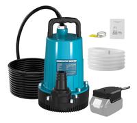 Bomba de agua sumergible con batería para Makita 18 V (sin baterías), bomba de aguas claras sumergible con tapa de seguridad, manguera de 10 m para piscina, camas de agua, bomba de aguas residuales