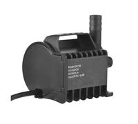 Bomba de agua sumergible eléctrica de 400 l/h for fuente pequeña, con elevación máxima de 3 m, cable USB de 2 m y base con ventosa, portátil.(400L 1H)