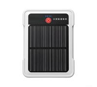 Bomba de aire ABS para acuario, funciona con energía solar, silenciosa para | Carcasa de ABS gruesa, tecnología de reducción de ruido, resistente a la intemperie, compacta de 12 x 9 x 4 cm