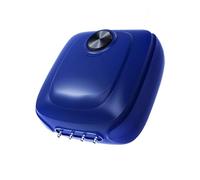 Bomba De Aire Acuario Bomba Aire Oxigenador Acuario Aireador Inflador Electrico Silenciosa Portatil Electrica Silencioso Pequeño Volumen De Aire Ajustable Todo El Motor De Cobre (13W 16X7X18.5cm,blue)