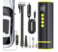 Bomba De Aire | Bomba Eléctrica con Manómetro Digital - Medidor De Presión Eléctrico para Moto Camión Bicicleta Coche Balones