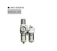 Bomba de aire Compresor Regulador de filtro de aceite Transposición de agua neumática Separador de agua Presión Manual de drenaje manual(Only AC3010-03,Copper Filter)