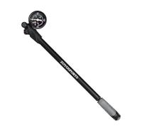 Bomba de aire de horquilla, alta presión, 300 PSI, de aluminio, boquilla sin pérdida de aire, bomba de horquilla con manómetro, digital y adaptador compatible con bicicletas de montaña RockShox