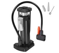Bomba de aire de la bicicleta - Bomba de pie de aleación de aluminio con medidor de presión | Inflator de neumáticos portátil para bicicleta, motocicleta, baloncesto, voleibol, globo, bomba de suelo