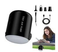 Bomba de aire eléctrica, bomba eléctrica para los inflables, Inflator de colchón aéreo que acampa recargable con luz, 2200mAh inflación eléctrica Bomba de soplo para los pasajes de domi