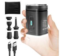 Bomba de aire eléctrica con batería, colchón de aire, bomba de 2400 mAh, recargable, 3 en 1, inflado y desinflado, batería con USB, 5 boquillas de aire para colchón inflable, sofá, piscina, bote
