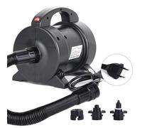 Bomba de aire eléctrica inflador desinflador, inflador de 240 V/1600 W,inflado rápido,con 2 boquillas de bomba, colchón hinchable, piscina de natación