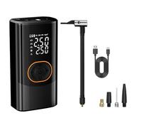 Bomba de aire eléctrica, inflador inteligente inalámbrico, 3.07 x 1.93 x 5.94 pulgadas, construcción ligera y diseño ergonómico, 4 modos, 3 iluminaciones, compresor eléctrico para pelotas, motocicleta