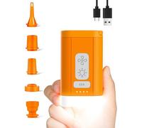 Bomba de aire eléctrica para inflables, bomba de aire portátil recargable de 4 kPa con luz de camping, desinflado rápido para camping, viajes, flotadores de piscina, colchón de aire, bolsas de
