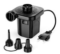 Bomba de Aire Eléctrica para Inflables,con 3 Boquillas,220-240 V,Bombas Infladoras y Desinfladoras para Acampar al Aire Libre,Colchones de Aire,Botes,Cojines Inflables,Sofás,Flotadores de Piscina