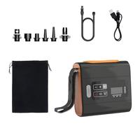 Bomba de Aire eléctrica portátil con monitoreo de presión en Tiempo Real (PSI/KPA/Bar), Apagado automático en valores preestablecidos, Incluye 6 boquillas para Productos inflables