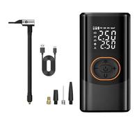 Bomba De Aire Eléctrica Portátil | Inflador Inalámbrico Con Doble Pantalla Digital, 4 Modos, Luz LED, Auto Stop | Coche, Bicicleta, Moto, Pelota | Camping, Viajes, Actividades Al Aire Libre