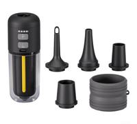 Bomba de aire eléctrica recargable con iluminación de 4 modos, inflador de alta velocidad de 430 l y presión de 4.0 kpa para flotadores de piscina, colchones de aire, equipo de camping, soplador