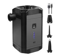 Bomba De Aire Eléctrico: Inflador De Alta Velocidad Para Colchón, Ventilador Portátil Con Múltiples Boquillas | Pequeño Equipo De Campamento Recargable, Carrozas De La Piscina, Juguetes Inflables Bols