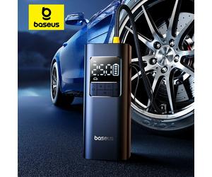 Bomba de aire inalámbrica Baseus, compresor de aire portátil, bomba de aire eléctrica Digital inteligente para coche, motocicleta, bomba infladora de bicicleta