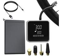 Bomba de aire inteligente: neumático eléctrico recargable, compresor automático para automóvil, dispositivo de visualización digital en tiempo real, manómetro digital | Bomba de emergencia para bicicl