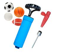 Bomba De Aire Manual - Inflador Portátil para Balones De Baloncesto, Fútbol, Vóley Y Globos, Accesorios De Inflado Rápido, Juego De Boquillas, Diseño Compacto para Guardar En Bolsa Deportiva