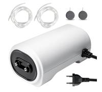 Bomba de aire para acuario, 8 W, bomba de oxígeno ajustable, bomba de oxígeno para acuario, potente bomba de aireación, con accesorios con 2 tomas de aire