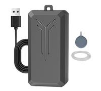 Bomba de aire para acuario, ABS, 9,2 x 3,8 x 3,2 cm, bomba de oxígeno para acuario, aireador de peces pequeño y silencioso con accesorios, dispositivo de oxígeno para acuarios, hidroponía, tanque de