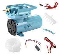 Bomba de Aire para Acuario, aireador de Estanque con burbujeo, aireador de oxígeno con Bomba de Aire para Estanque de 12 V CC con Cable de Coche para Pesca al Aire Libre, Acuario, pecera, Fuente, Res