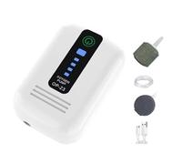 Bomba De Aire Para Acuario: Aireador De Oxígeno Recargable Ajustable, Aireador Silencioso De Un Solo Orificio, Soplador De Pecera, Dispositivo De Aireación De Estanque, Bomba De Oxígeno Hidropónico, P