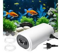 Bomba de aire para acuario, bomba de oxígeno regulable de 8 W, bomba de acuario, bombas de aire para acuarios, bomba de oxígeno Aquariun Silencioso, aireador Aquariun para acuarios, 50-500 L