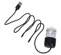 Bomba de Aire para Acuario USB Compacta Salida Fuerte de Oxígeno portátil | Material ABS Resistente, Uso en Acuarios de Escritorio y Viajes, Tamaño 6,5x3,5x3,5cm, Color Negro
