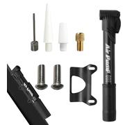 Bomba de aire para bicicleta, inflado manual de alta presión, con 4 boquillas, bombas de bicicleta para neumáticos, para fútbol, motocicleta, balón, baloncesto, inflado, viajes, ciclismo, carretera