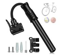 Bomba de Aire para Bicicleta,Mini Bomba de Bicicleta Alloy Se Adapta a Presta, Schrader & Dunlop - Portátil, Compacto, Duradero y rápido y fácil de Usar,para Bicicleta, MTB, BMX, Motocicleta