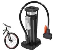 Bomba de aire para bicicleta, neumáticos de bicicleta Bomba de aire PLANTO FILE | Flamenco de neumáticos portátil de aleación de aluminio con manómetro para globo, baloncesto, pall