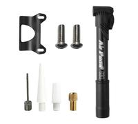 Bomba de aire para bicicletas - Inflador manual portátil de alta presión - Con 4 boquillas para bombas de bicicleta para neumáticos, para baloncesto, moto, fútbol, viajes, ciclismo