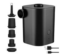 Bomba de aire para colchón, bomba de aire eléctrica - Bomba eléctrica inflable portátil para piscina con 5 boquillas | Bomba de aire de llenado rápido de 30000 rpm para flotas de piscina, anillos de