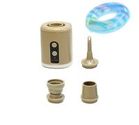 Bomba de aire para inflado - Mini compresor eléctrico, ventilador de aire portátil, herramienta de inflado de viaje, dispositivo ligero alimentado por batería, equipo de aventuras en el ar