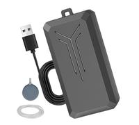 Bomba de aire para pecera - Aireador de peces pequeño y silencioso de 9,2x3,8x3,2 cm | Dispositivo de oxígeno con accesorios | Bomba de oxígeno | Burbujeador USB compacto para sistemas hidropónicos de