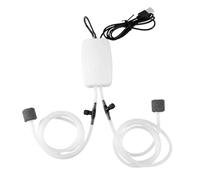 Bomba de aire para pecera, mantiene a los peces saludables en cualquier lugar y en cualquier momento | Aireador de acuario silencioso recargable con diseño de burbujas portátil | Bomba de oxígeno con