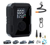 Bomba De Aire Portátil - 10.3 Bar Inalámbrico Eléctrico | Para Neumáticos De Coche - Para SUV Coche Moto Bicicleta Bola Deportiva Colchoneta Piscina