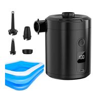 Bomba de aire portátil - Bomba de aire eléctrica | Bomba de cama a base de aire compacta rápida, bomba eléctrica recargable, batería de 5200 mAh 4000 pa Deflador de hinchazón rápido para piscina para