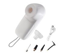 Bomba de aire portátil, bomba de aire eléctrica - Selladora al vacío con bomba de aire portátil - Herramienta de inflado y desinflado con boquillas para colchones de aire, sofás