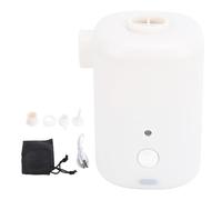 Bomba de Aire portátil Deflatador de inflador eléctrico para la Cama de cojín de Gas Anillo de natación de los Juguetes al Aire Libre (Black) (White)