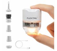 Bomba de Aire Portátil FLEXTAILGEAR, Inflador Eléctrico con Luz 5 Modos, Silenciosa, Mini Bomba para Colchón, Esterilla, Bolsas de Vacío y Flotadores