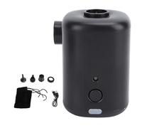 Bomba de Aire Portátil, Inflador y Desinflador Eléctrico, 3000mAh, Blanco - Rápida Inflación y Deflación, Compatible con Cojines y Juguetes Inflables, Ideal para Exterior y Campi (Negra)