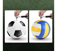 Bomba de aire portátil ligera para pelotas deportivas y bicicletas, presión de 120 PSI, a prueba de óxido y para mayor durabilidad (dorado)