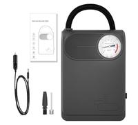 Bomba de aire portátil para coche - Bomba de aire multiusos con cable, Bomba de aire para motocicleta negra, inflador portátil para pelotas, bicicletas, pelotas de baloncesto, scooter