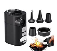 Bomba de aire portátil para inflables, equipo de camping recargable inteligente de 430 l/min con luz, compresor de aire eléctrico para camas, flotadores de piscina, almohadillas para dormir, anillos