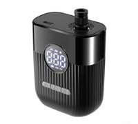 Bomba de aire portátil para inflador de neumáticos eléctrico de bicicleta 150 PSI, bomba de bicicleta inalámbrica con pantalla de presión digital, carga USB, operación de un solo toque (negro)