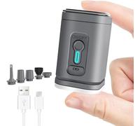 Bomba de Aire portátil USB-C para Mochila al vacío - Compresor Ligero Recargable con múltiples boquillas, inflador y Extractor Aire Ropa, Compatible con Mochilas compresión 40x20x25