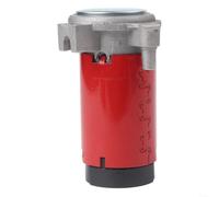 Bomba de aire resistente de 12 V para bocina para camión, furgoneta, SUV, motor de compresor eléctrico de estilo tren de 150 dB, fácil de instalar, rojo (rojo)