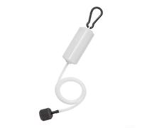 Bomba de aire USB de 5V-6V 1W para acuarios y peceras, suministro de oxígeno silencioso de bajo ruido, compatible con bancos de energía, portátiles, teléfonos y puertos USB de coche (USB (DC5V) blanco