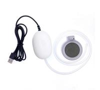 Bomba de aire USB para acuario ajustable, volumen de burbuja, silencioso, portátil, dispositivo de oxigenación con piedra fina, compatible con tanques pequeños, hogar, camping, pesca, oficina (C)